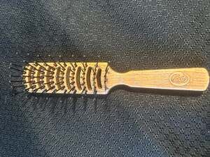 Vintage Goody Vented Hair Brush 8” Faux Wood Grain  Ball Tip Bristles 70s 80s